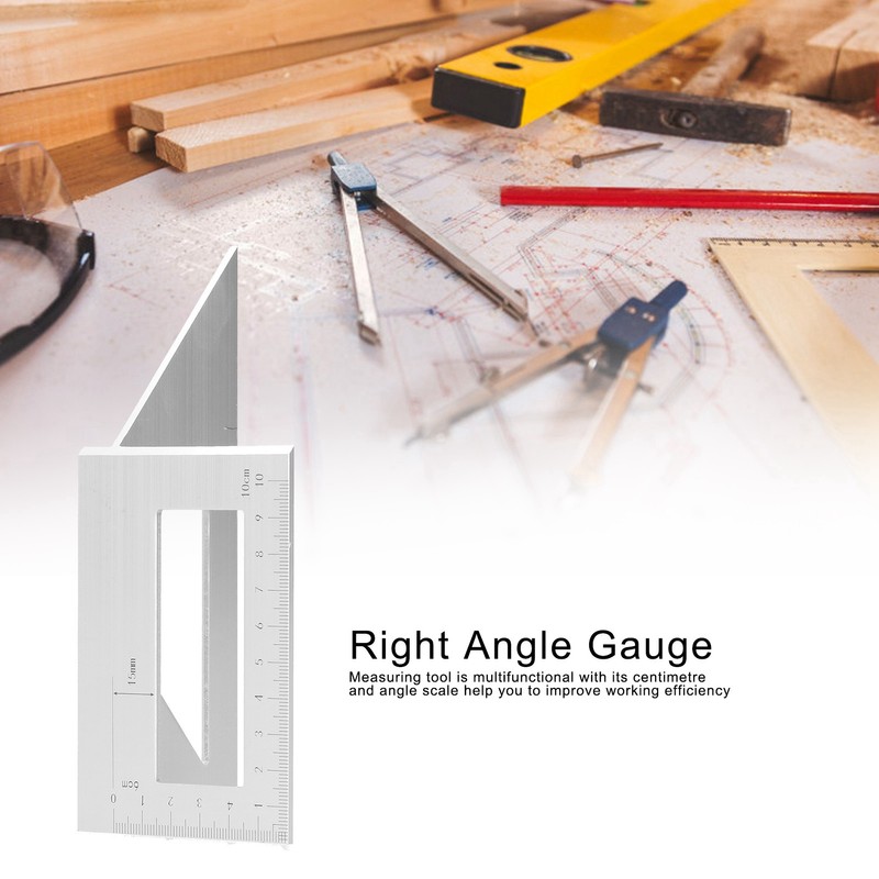 45°/90° T Angle Gauge Straight Ruler 3D Mitre Degree Measuring