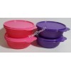 Tupperware Cereal Bowls Modular Nesting Bowl Purple and Pink 2.5