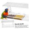 Mipcase Clear Window Bird Feeder with Suction Grip Sturdy and