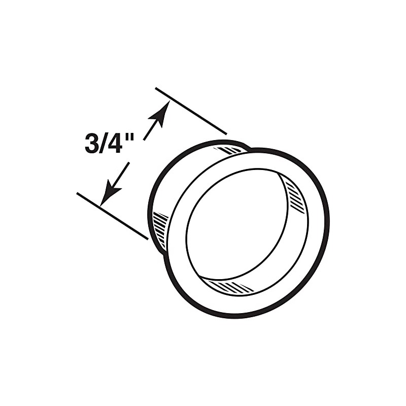 Prime-Line N 7200 Finger Closet Pull, 3/4 In. x 5/16