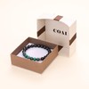 COAI Yoga Bracelet with Lotus Flower Charm, Schorl Malachite, malachite