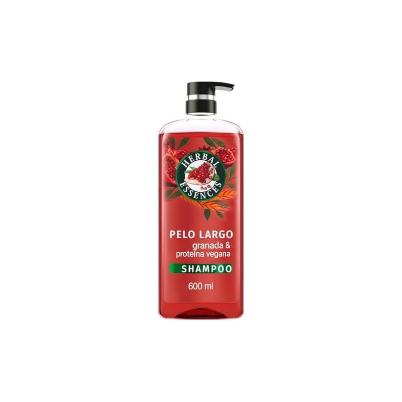 Herbal Essences Shampoo Pelo Largo Granada Y Proteína Vegana 600