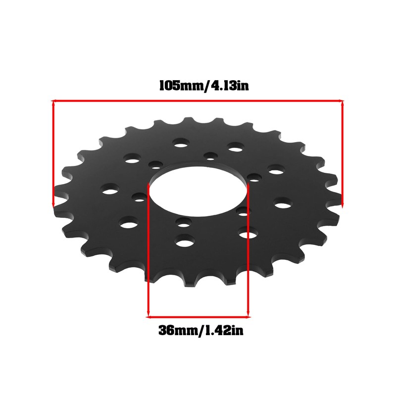 eMagTech 2 pieces 25T Bicycle Fixed Sprocket Fixed Gear Brake