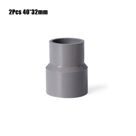 TOP-VIGOR 2pcs PVC DWV Reducer Coupling Schedule 40 Grey 32mm x 40mm Female Reducer Water Supply Reducer