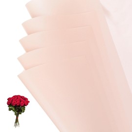 PATIKIL 22.8 x 22.8 Inch Flower Wrapping Paper, 20 Pcs Iridescent Double Sided Florist Bouquet Packaging Waterproof Florist Supplies DIY Crafts Gift Packaging Gift Box Wedding, Pink