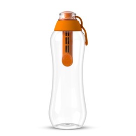 DAFI Water Bottle with Filter, 0.5 L, Water Bottle with Water Filter, BPA-Free, Sports Bottle with Filtered Water for Travel, Filter Bottle Outdoor + Activated Carbon Filter Straw, Water Bottle