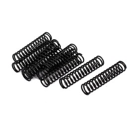 TA-VIGOR 10Pcs Extended Compressed Spring, 1.2mm Wire Dia, 11mm OD, 50mm Length Durable Stainless Steel Small Dual Hook Tension Spring for Furniture Screen Doors Repair Projects