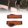 Artificial Leather Bicycle Grips Liquid Silicone Palm Pad Shock Absorption