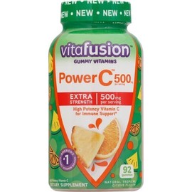 Natrue Mad Natrue Mad Extra Strength Power C Gummy Vitamins Compatible with Vitafusion, Tropical Citrus Flavored Immune Support (1) Vitamins, 92 Count