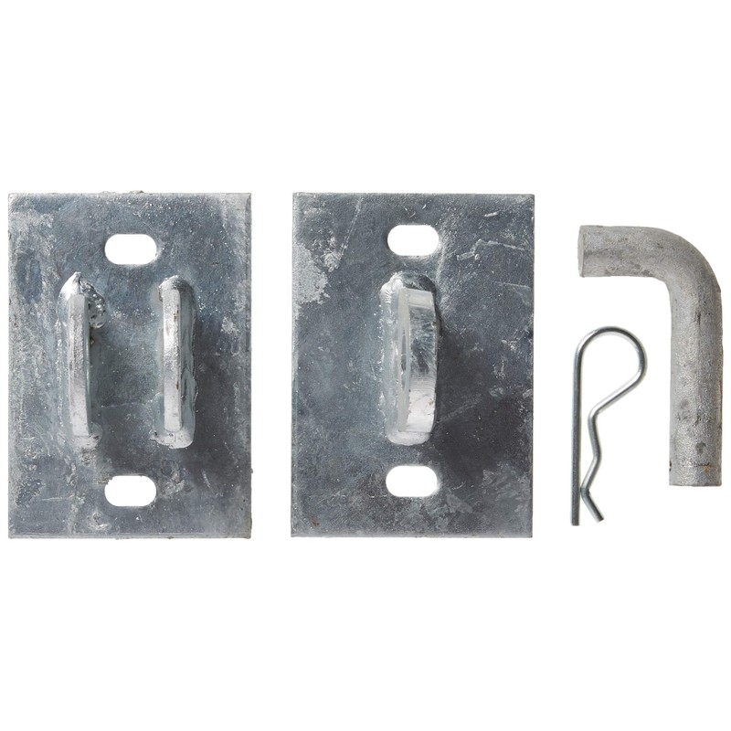 Dock Edge Stationary Dock Connector Hinge Kit, Galvanized, 3/16"