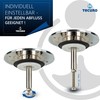 Tecuro Drain Plug Valve Cone Bath Plug Diameter 74 mm/Height