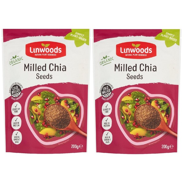 Linwoods Milled Chia Seed 200g (Pack of 2)