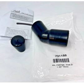 PRECISION PLANTING NEW Precision Planting VSET 2 Meter Fitting For 1.25" Hose 731188