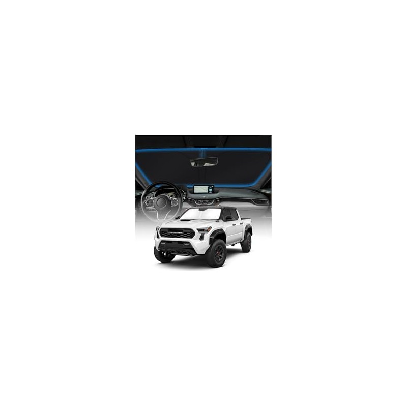 KUST Custom Fit Windshield Sun Shade for Toyota Tacoma 2016-2026