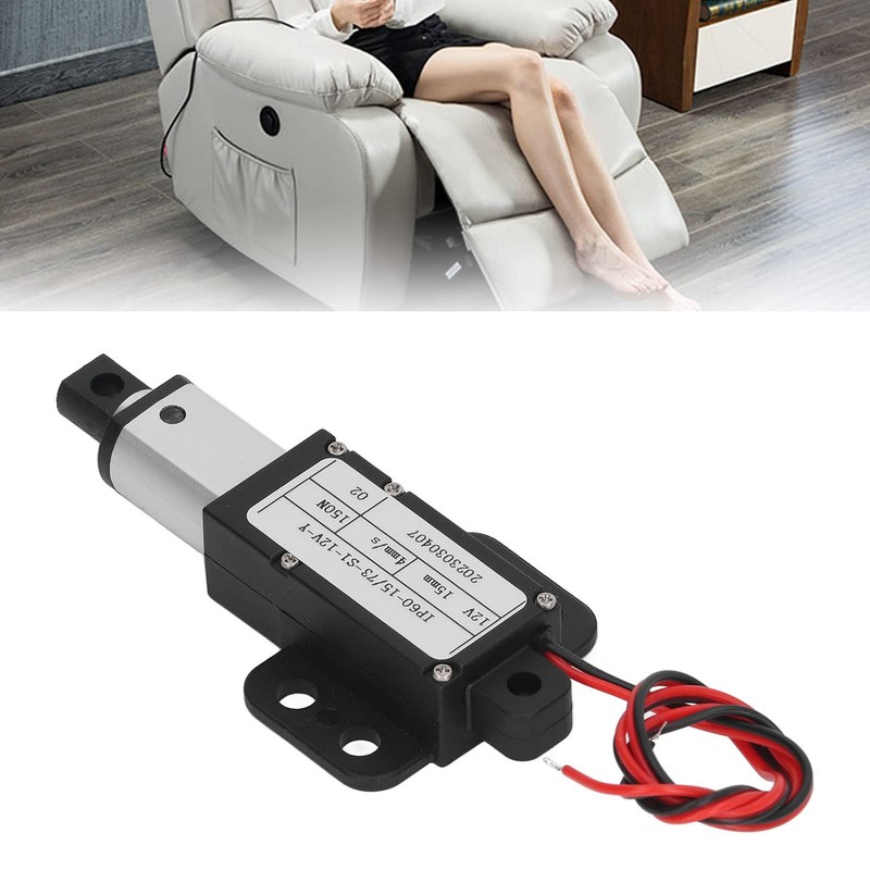 15mm Stroke Micro Linear Actuator, 12V Force 150N Speed 4mm