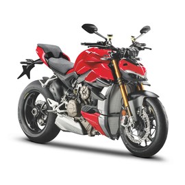 Maisto M34007-20075 1:18 Motorbike Ducati Super Naked V4S, Assorted Colours