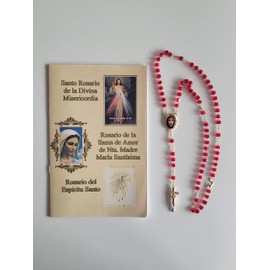 Santo Rosario de la Divina Misericordia, Rosario de la llama de Amor de Nta. Madre Maria Santisima Libro y Rosario de Crystal