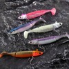 Dr.Fish Soft 3pcs Fishing Lures Jig Head with Paddle Tail