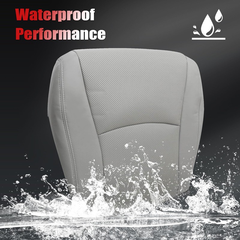 Vigoraze Front Driver & Passenger Bottom Replacement Perforated Leather Seat
