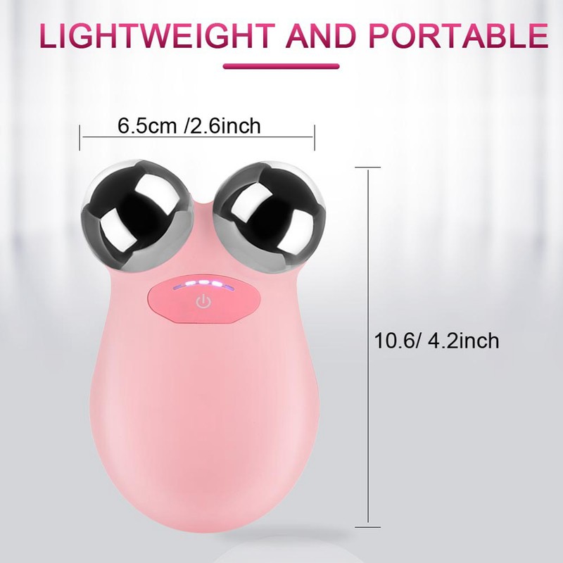Electric Microcurrent Vibration Face Lift Massager Wrinkle Puffiness Removal Skin