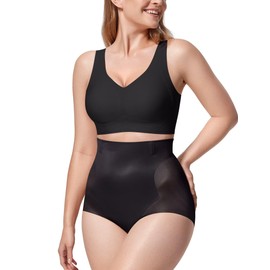 Vertvie Women's Tummy Control Shapewear Shorts Butt Lifting Body Shaper Seamless High Waisted Panties Thigh Slimmer Underwear(3X-Large,Black,Control Briefs)