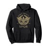 Roma Invicta SPQR Roman Eagle Distressed Pullover Hoodie
