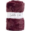 Minky Luxe Mirage 80 Black Cherry Cuddle Cuts 1 2.5-Yard