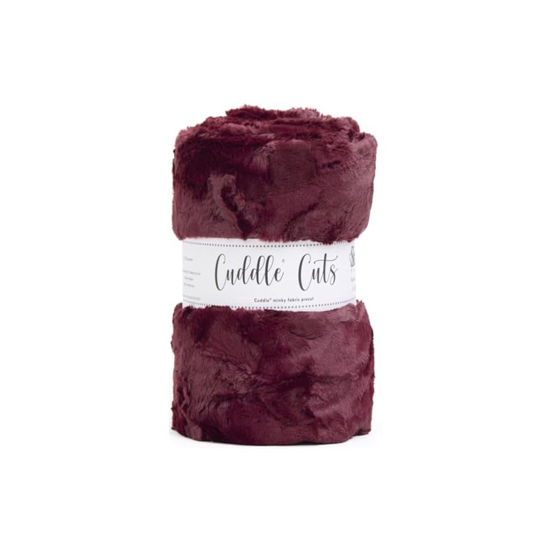 Minky Luxe Mirage 80 Black Cherry Cuddle Cuts 1 2.5-Yard