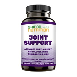 SHIFAA NUTRITION Halal Joint Support Supplement w/Glucosamine Chondroitin MSM | 2820mg 30 Servings | Non-GMO
