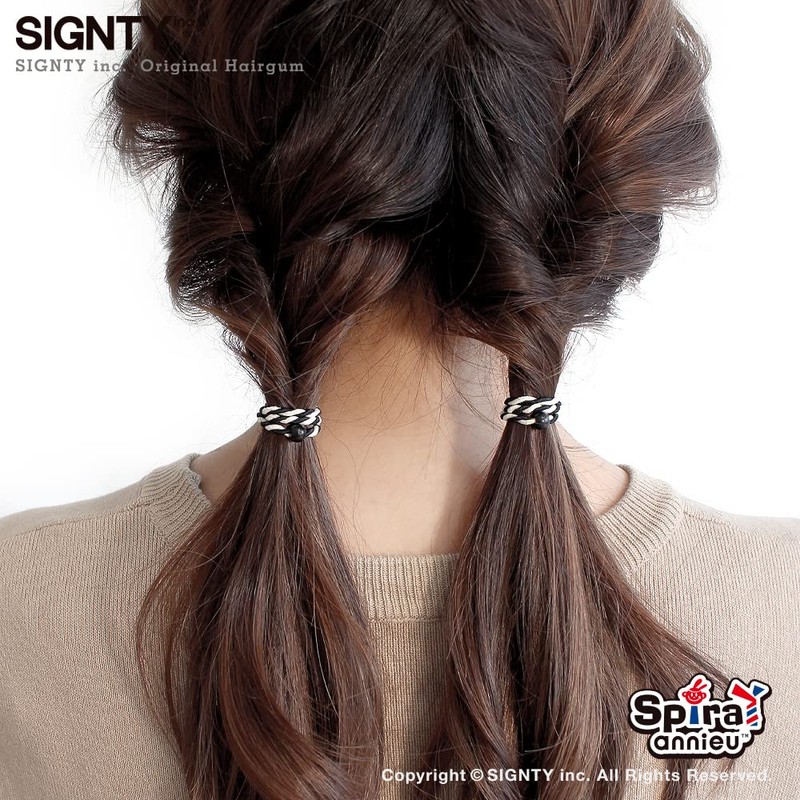 Annieu Spiral Hair Elastics, Hair Accessories, Twin Tails, Conceived by