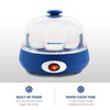 Elite Gourmet EGC322CBL Easy Egg Cooker Electric 7-Egg Capacity, Soft,