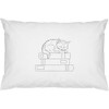 Azeeda 2 x ' Cat Among Books' Cotton Pillow Cases