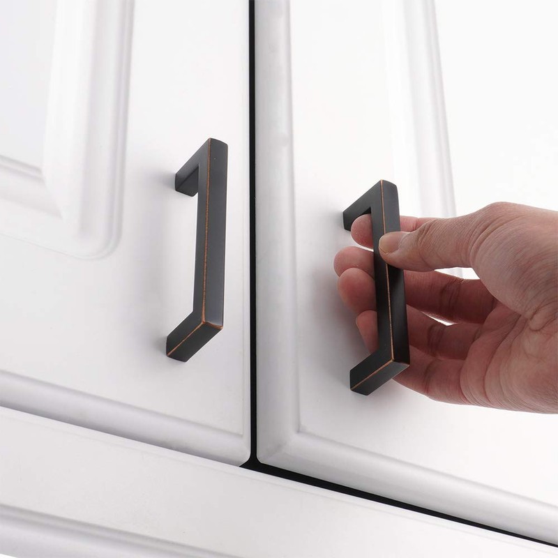 KOOFIZO Oil Rubbed Bronze Cabinet Pulls Bronze Cabinet Handles, 10