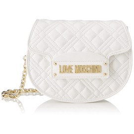 Love Moschino Women's Jc4322pp0fla0 Shoulder Bag, White, One Size