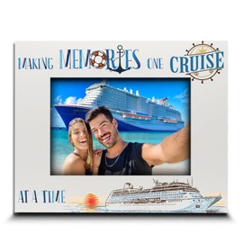BELLA BUSTA- Cruise Themed Picture Frame-Travel, Adventure, Wedding, Honeymoon, Vacation, Family Trip, Special Occasion-UV Print (5x7 HORIZONTAL)