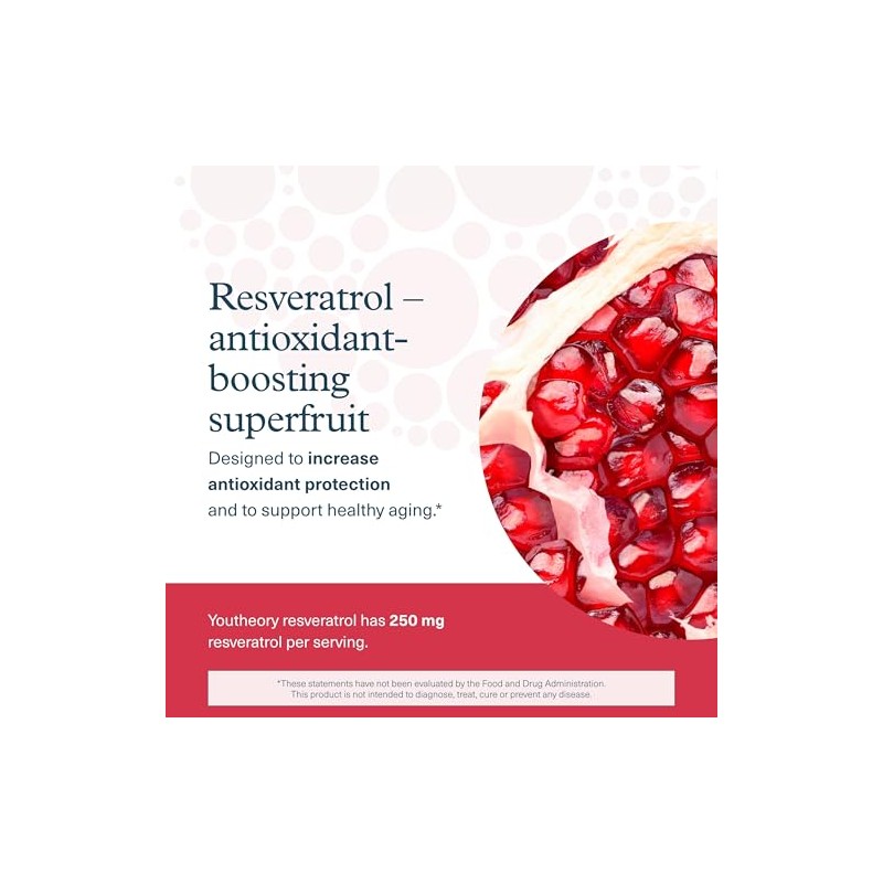 Youtheory Resveratrol Advanced Antioxidant Formula - 290 Tablets (72 Day