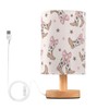 Wusikd Coquette Bows Table Lamp Cowgirl Boots LED Desk Light