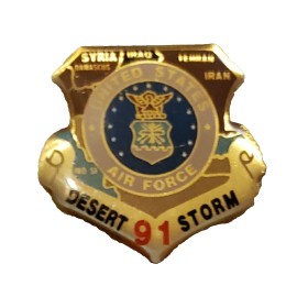 Desert Storm Veteran Air Force Lapel Pin Uniform Medal Hat Coat Cap Free Ship