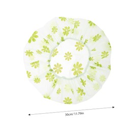 Ipetboom 4Pcs Shower Caps for Women Decorative Bathing Hats with Dot Pattern for Long Hair Easy to Clean Breathable and Versatile for Bathing and Hair Treatments