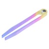 TOVINANNA Titanium Camping Tweezers Mini for Outdoor Keychain Tool Miniature