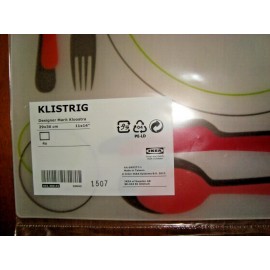 IKEA KLISTRIG 4 Placemats Kids Dining Table Correct Settings 29x36 cm Christmas Gift