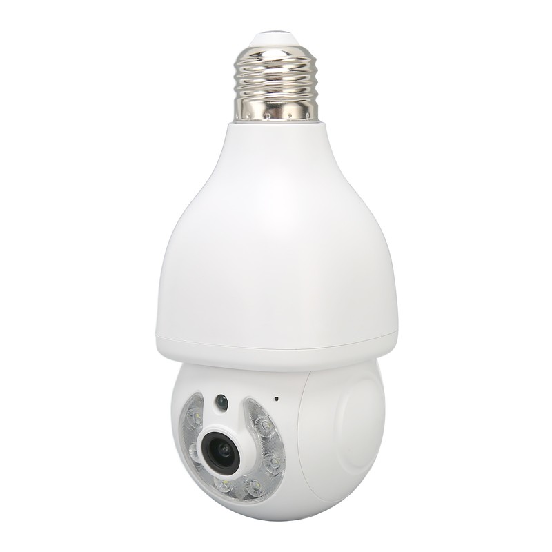 WiFi Security Camera 1080P Night Vision Motion Detection E27 Screw