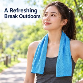 Cooling Towels for Workouts – Soft, Breathable Microfiber Comfort for the Gym, Running, Yoga & Camping