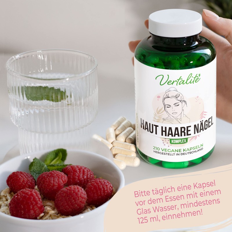 Vertalite Skin, Hair, Nails Vitamins Complex XXL Pack with 210