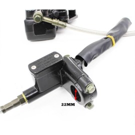 TDR Hydraulic Master Cylinder Caliper Brake System for 110cc 125cc 140cc 150cc PIT PRO Trail Dirt Bike, Front Disc Brake Master Cylinder with Pads