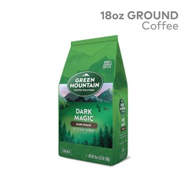 Green Mountain Coffee Roasters Dark Magic, Ground Coffee, Dark Roast, Bagged 18 oz