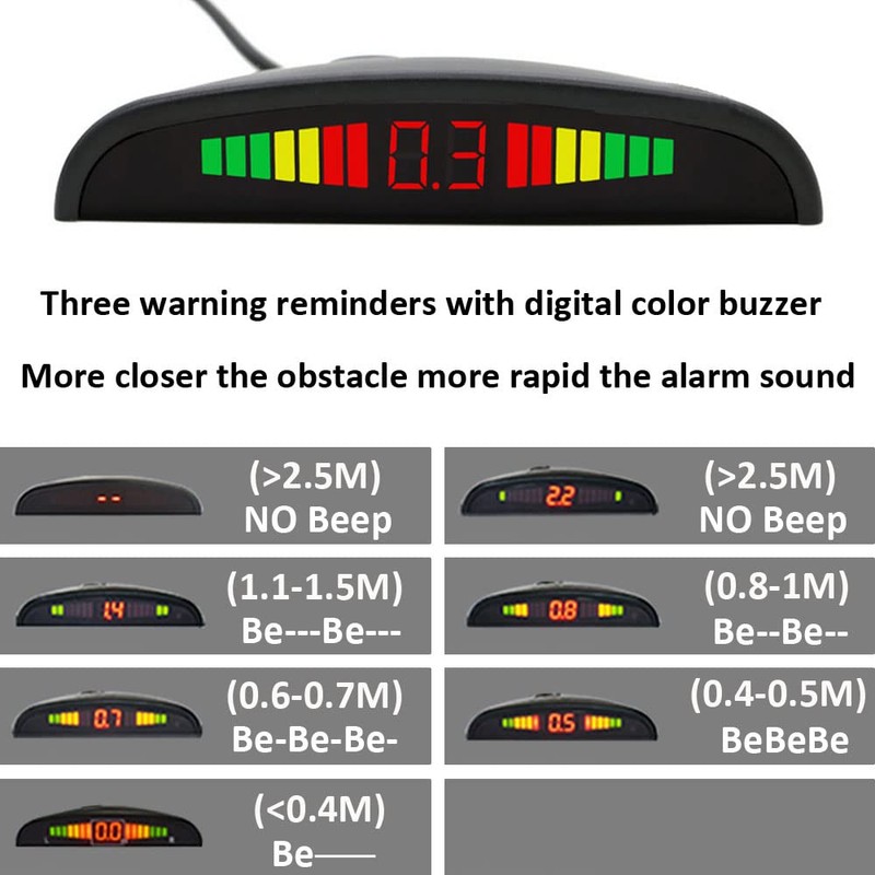 MOCNT Car Reverse Parking Sensors Car Rear Reverse Parking Radar
