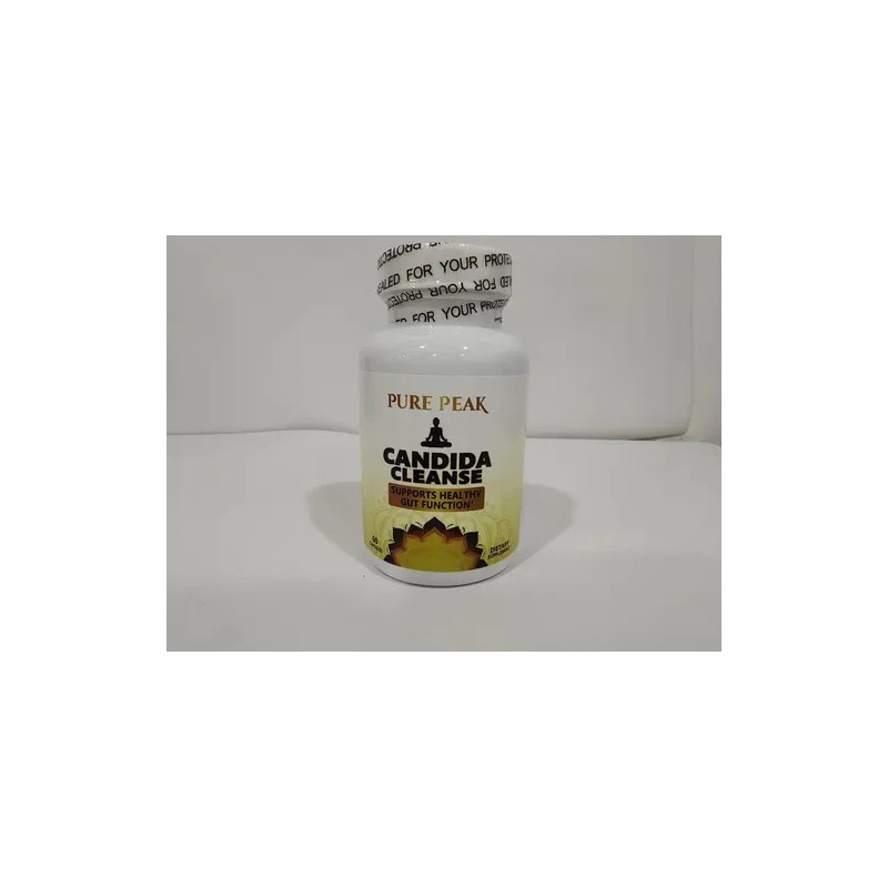Pure Peak Suplemento Intestinal Candida Cleanse Cápsulas Hierbas Antifúngicas 60