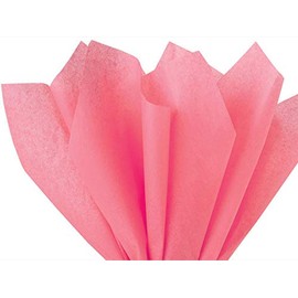 Coral Pink Tissue Paper - 48 Sheets 20 Inch x 30 Inch Premium Tissue Paper