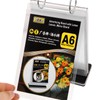COHEALI A6 Plastic Table Sign Holder: Multi-Page Flip Menu Display